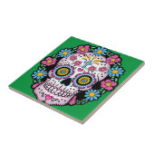 Dia de Los Muertos Skull Fliese (Seite)