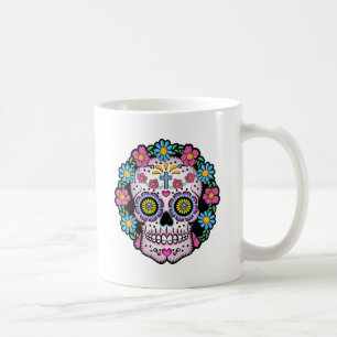 Dia de los Muertos Skull Kaffeetasse