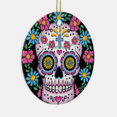 Dia de los Muertos Skull Keramikornament (Rechts)