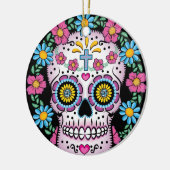 Dia de los Muertos Skull Keramikornament (Links)