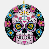 Dia de los Muertos Skull Keramikornament (Hinten)