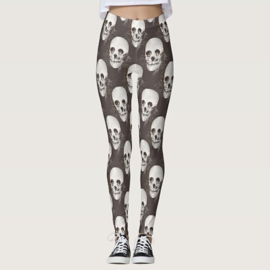 dia de los muertos skull leggings (Vorderseite)