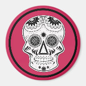 Dia de Los Muertos Skull Magnet (Vorne)