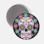 Dia de los Muertos Skull Magnet (Vorderseite/Rückseite)