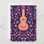 Dia De Los Muertos Skull Mexican Fiesta Einladung (Rückseite)