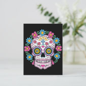 Dia de los Muertos Skull Postkarte (Stehend Vorderseite)