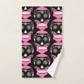 Día De Los Muertos Skull Print Badhandtuch Set (Handtuch)