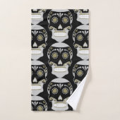 Día De Los Muertos Skull Print Badhandtuch Set (Handtuch)