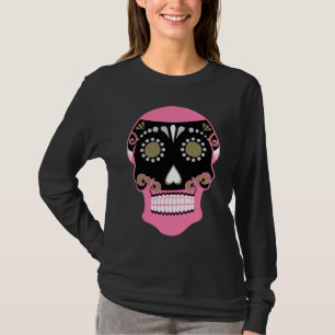 Día De Los Muertos Skull Print T-Shirt
