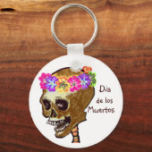 Dia de los Muertos skull Schlüsselanhänger (Vorderseite)