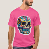 Dia de los Muertos skull T-Shirt (Vorderseite)