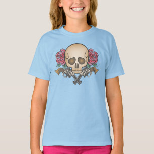 Dia de Los Muertos Skull und Hülsen-Shirt der T-Shirt