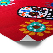dia de los muertos skulls poster (Ecke)