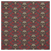 Dia de los Muertos Skulls und Rose Stoff (Muster)