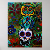 Dia de los muertos skulls uu poster (Vorne)