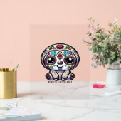 Dia De Los Muertos Sloth Active T - Shirt Acrylschild (Hochzeit)