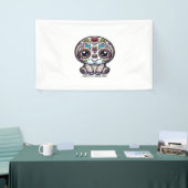 Dia De Los Muertos Sloth Active T - Shirt Banner (Messeveranstaltung)