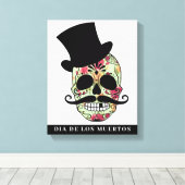 DIA DE LOS MUERTOS Stretched Canvas Print Leinwanddruck (Insitu (Holzboden))