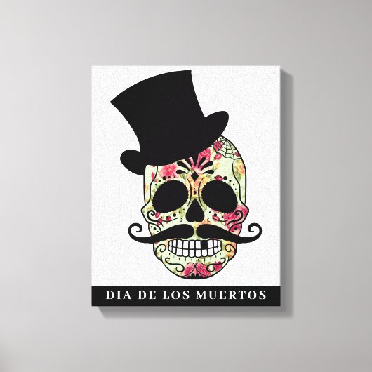DIA DE LOS MUERTOS Stretched Canvas Print Leinwanddruck (Vorderseite)