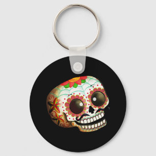 Dia de Los Muertos Sugar Skull Art Schlüsselanhänger