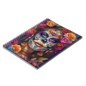 Dia de los Muertos Sugar Skull Beauty Notizblock (Linke Seite)