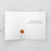 Dia de los Muertos Sugar Skull, Blume en Español Karte (Innenseite)