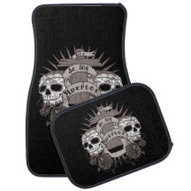 Dia De Los Muertos Sugar Skull Cross Rose