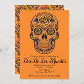 Dia De Los Muertos Sugar Skull Einladung (Vorne/Hinten)