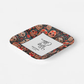 Dia De Los Muertos Sugar Skull engagierte Partei Pappteller (Gewinkelt)