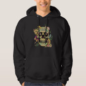 Dia De Los Muertos Sugar Skull Flower Day Of The D Hoodie (Vorderseite)