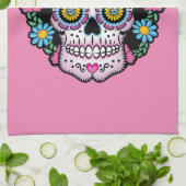 Dia de los Muertos Sugar Skull Geschirrtuch (Gefaltet)