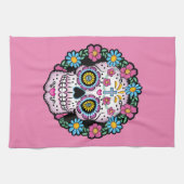 Dia de los Muertos Sugar Skull Geschirrtuch (Horizontal)
