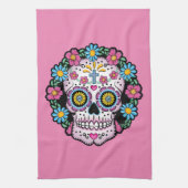 Dia de los Muertos Sugar Skull Geschirrtuch (Vertikal)