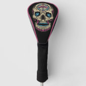 Dia De Los Muertos Sugar Skull Golf Headcover (Vorderseite)