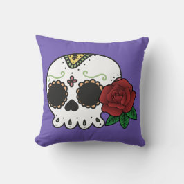 Dia de los Muertos Sugar Skull Kissen