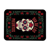 Dia de los Muertos Sugar Skull Magnet (Horizontal)