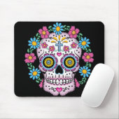 Dia de los Muertos Sugar Skull Mousepad (Mit Mouse)