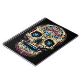 Dia De Los Muertos Sugar Skull Notizblock (Linke Seite)