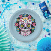 Dia de los Muertos Sugar Skull Pappteller (Party)
