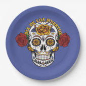 Dia de los Muertos Sugar Skull Pappteller (Vorderseite)