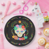 Dia de los Muertos Sugar Skull Pappteller (Party)