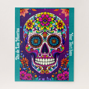 Dia de Los Muertos Sugar Skull Personalisierter Te Puzzle