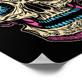 Dia De Los Muertos Sugar Skull Poster (Ecke)