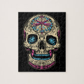Dia De Los Muertos Sugar Skull Puzzle (Vertikal)