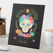 Dia de los Muertos Sugar Skull Remembryonales Zeic Sockelschild (In Situ)