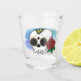 Dia de los Muertos Sugar Skull Schnapsglas