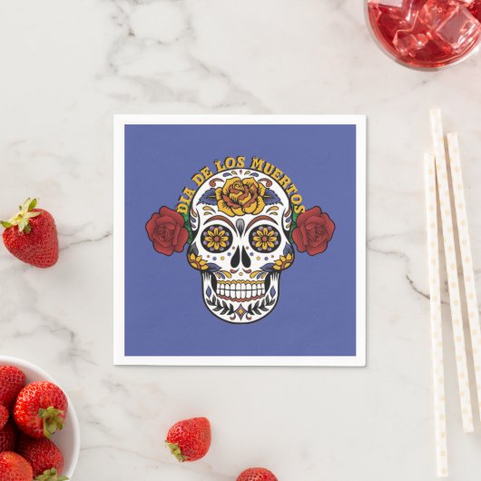 Dia de los Muertos Sugar Skull Serviette (Beispiel)