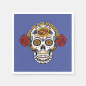 Dia de los Muertos Sugar Skull Serviette (Vorderseite)