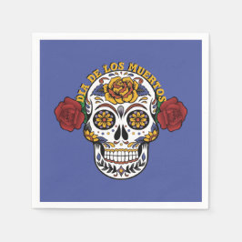 Dia de los Muertos Sugar Skull Serviette