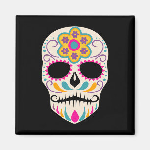 Dia de Los Muertos Sugar Skull Spanischer Tag der Magnet